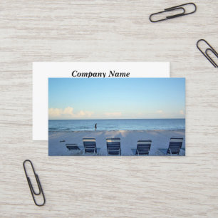 Spazieren Sie auf den Beach Business Cards Visitenkarte
