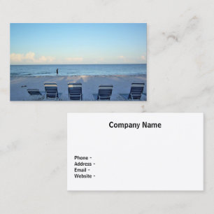 Spazieren Sie auf den Beach Business Cards Visitenkarte