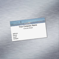 Spazieren Sie auf der Beach Magnetic Business Card