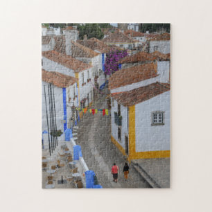 Spazieren Sie durch Obidos, Portugal