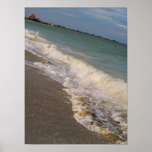Spazieren Sie entlang des Strandes St. Pete Beach Poster