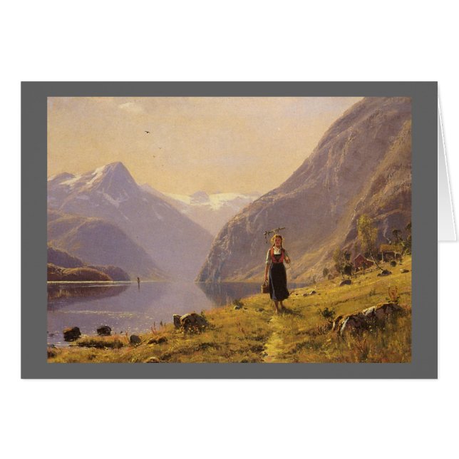 Spaziergang am Fjord (Vorderseite (Horizontal))