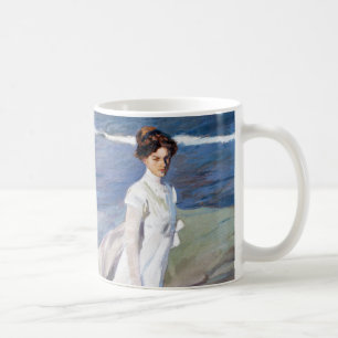 Spaziergang am Meer von Joaquin Sorolla Kaffeetasse