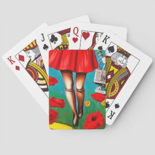 Spaziergang an der Yellow Brick Road Spielkarten