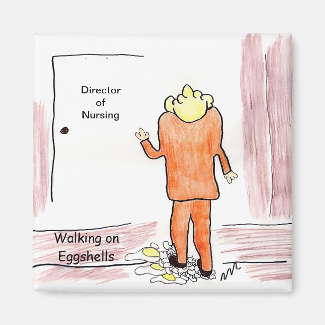 Spaziergang auf Ei-Muscheln Magnet (Vorne)