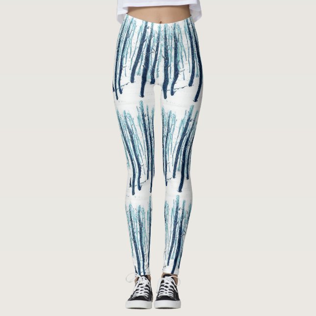 Spaziergang durch den Schneewald Leggings (Vorderseite)