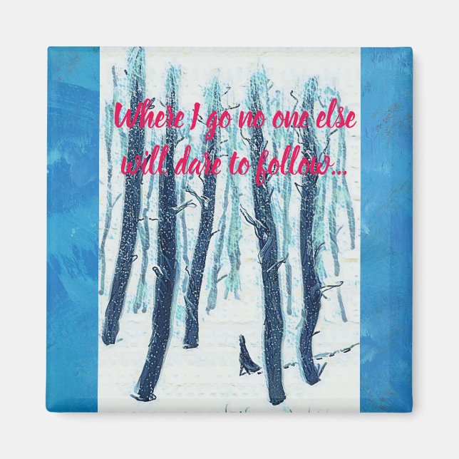 Spaziergang durch den Schneewald Magnet (Vorne)