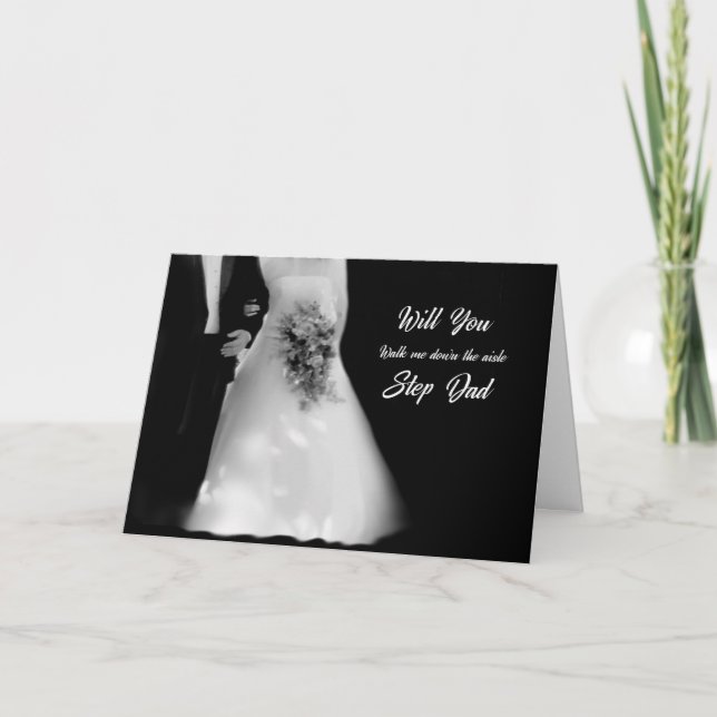 Spaziergang durch den Vater Bridal Wedding Einladung (Vorderseite)