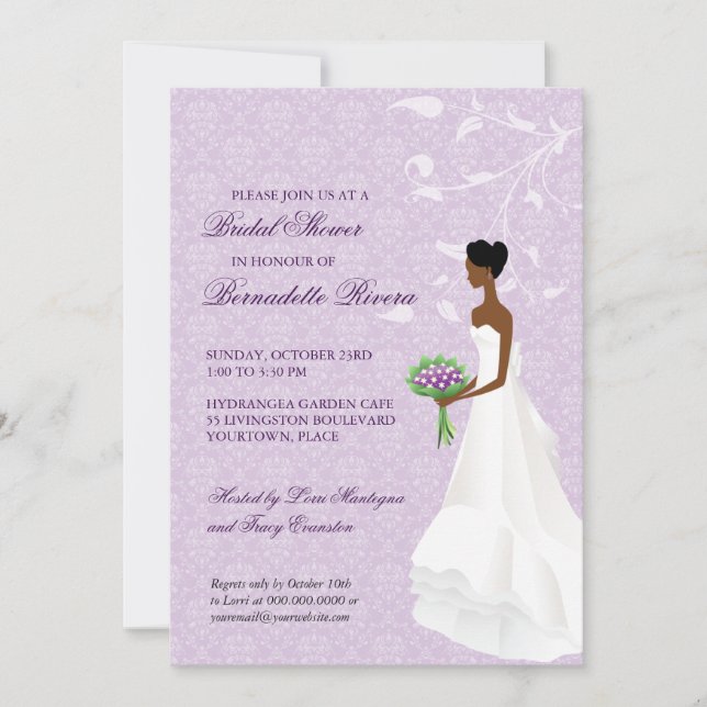 Spaziergang durch die Aisle Bridal Dusche Einladun Einladung (Vorderseite)