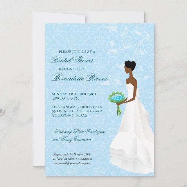 Spaziergang durch die Aisle Bridal Dusche Einladun Einladung (Vorderseite)