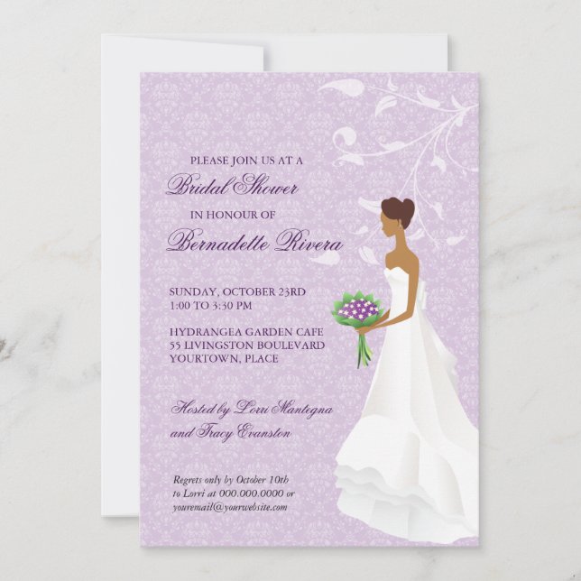 Spaziergang durch die Aisle Bridal Dusche Einladun Einladung (Vorderseite)