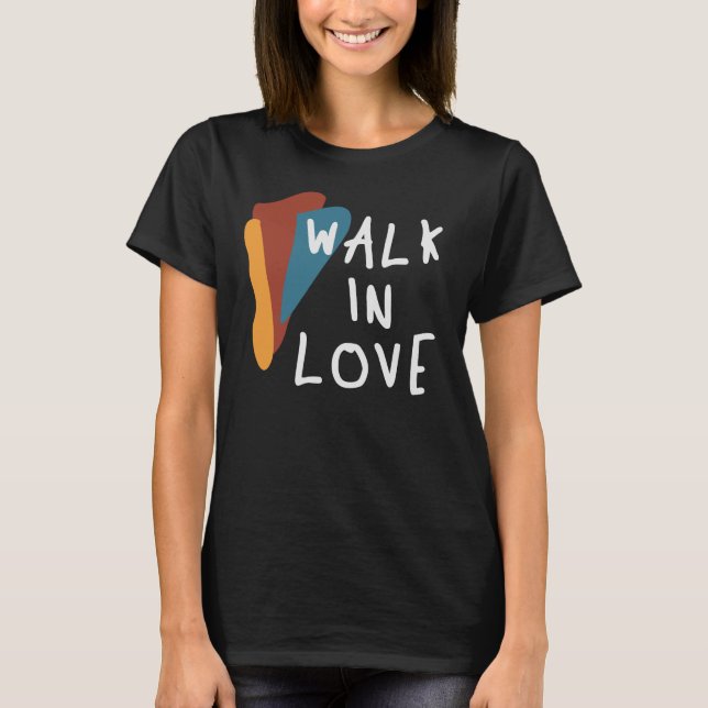 Spaziergang in der Liebe - Inspirierend Christlich T-Shirt (Vorderseite)