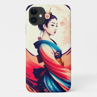 Spaziergang in der Mondlicht Japanisch Geisha Case-Mate iPhone Hülle