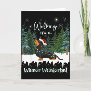 Spaziergang in einem Wiener Wunderland Dachshund Karte