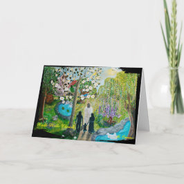 Spaziergang mit Christi Grußkarten Karte