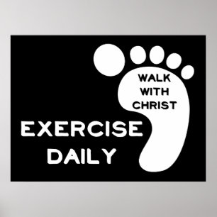 Spaziergang mit Christus Poster