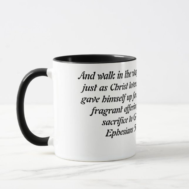 Spaziergang mit Jesus Tasse (Links)