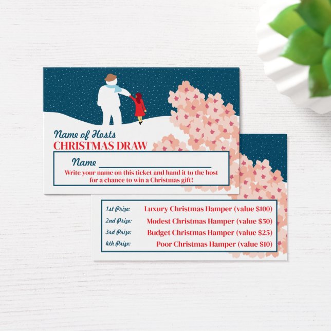 Spaziergang mit Snowman Weihnachten Party Raffles  (Schreibtisch)