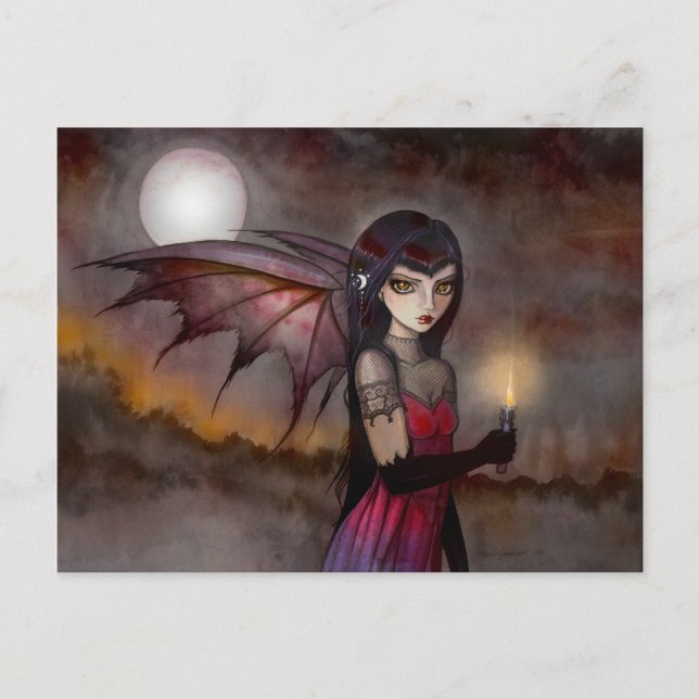 Spaziergang Victoria Vampire Fairy Postkarte (Vorderseite)