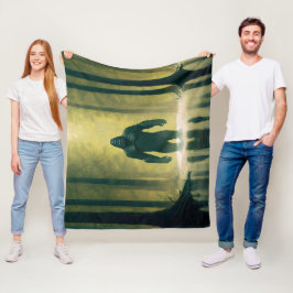 Spaziergänge durch Louisiana Sümpfe Wasser Fleecedecke