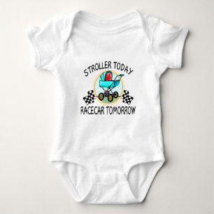 Spaziergänger heute, Racecar morgen Baby Strampler