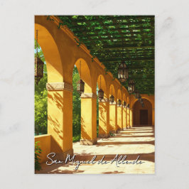Spazierweg in San Miguel de Allende Mexiko Postkarte