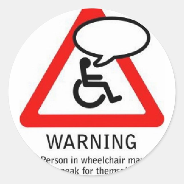 speak1-Brauch Runder Aufkleber (Vorderseite)