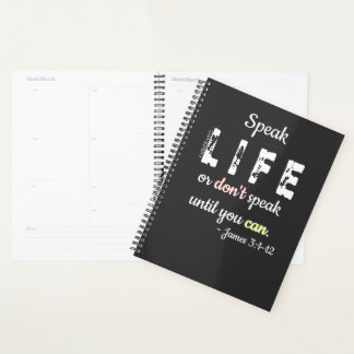 Speak Life or Don't Speak - Planner Planer