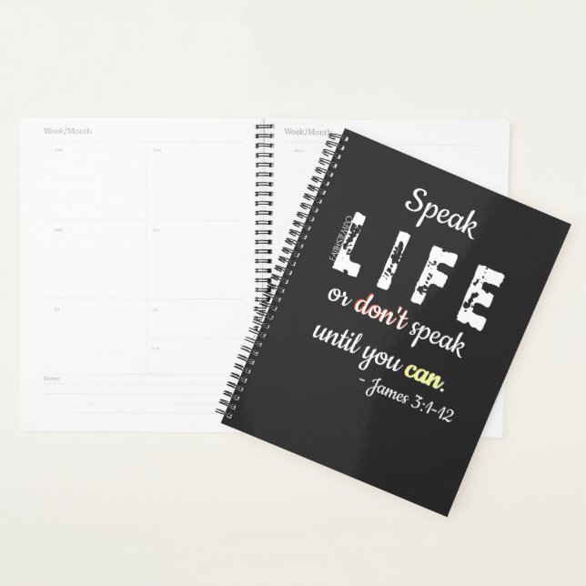 Speak Life or Don't Speak - Planner Planer (Anzeige)