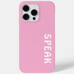 SPEAK Logo Soft Pink Case-Mate iPhone Hülle