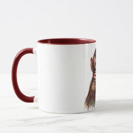 Speak No Evil Monkey Watercolor Art Tasse