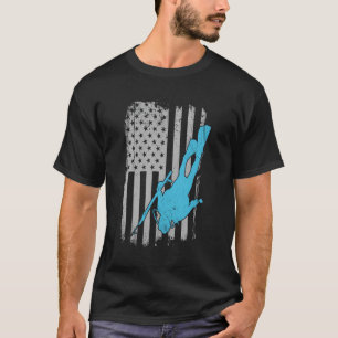 Spearfish Hoodie - American Flag Scuba Diver Sp T-Shirt