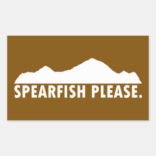 Spearfish South Dakota Bitte Rechteckiger Aufkleber
