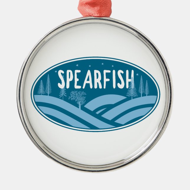 Spearfish South Dakota Outdoors Ornament Aus Metall (Vorne)