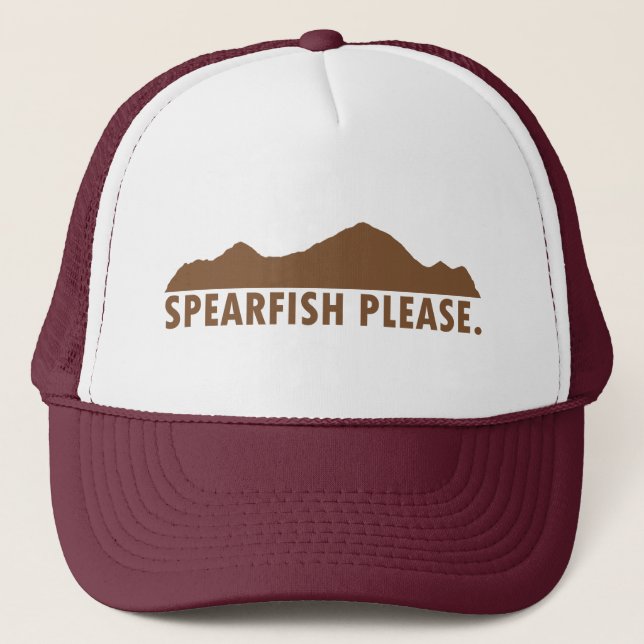 Spearfish South Dakota Please Truckerkappe (Vorderseite)