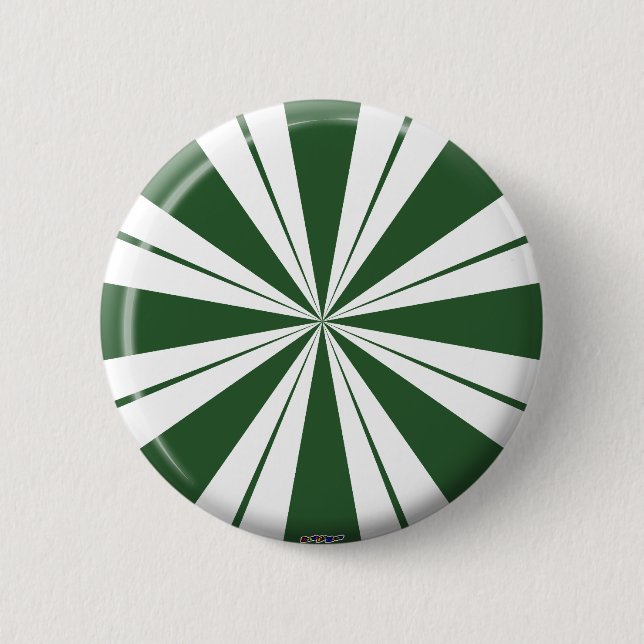 Spearmint Stripe Candy Button (Vorderseite)