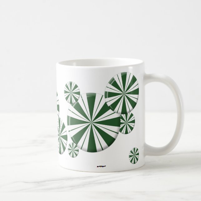 Spearmint Stripe Candy Kaffeetasse (Rechts)