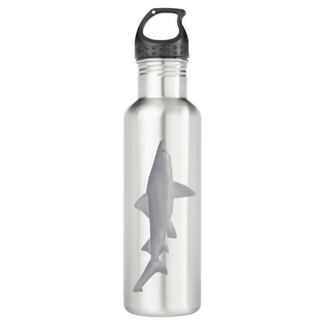 Spearzahnhai Edelstahlflasche (Vorderseite)