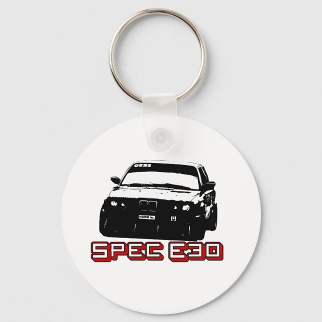 Spec E30 Car Schlüsselanhänger (Vorderseite)