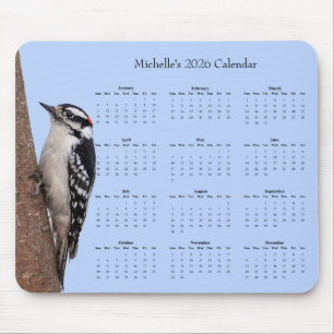 Specht auf einem Baum – Kalender 2026 Mousepad