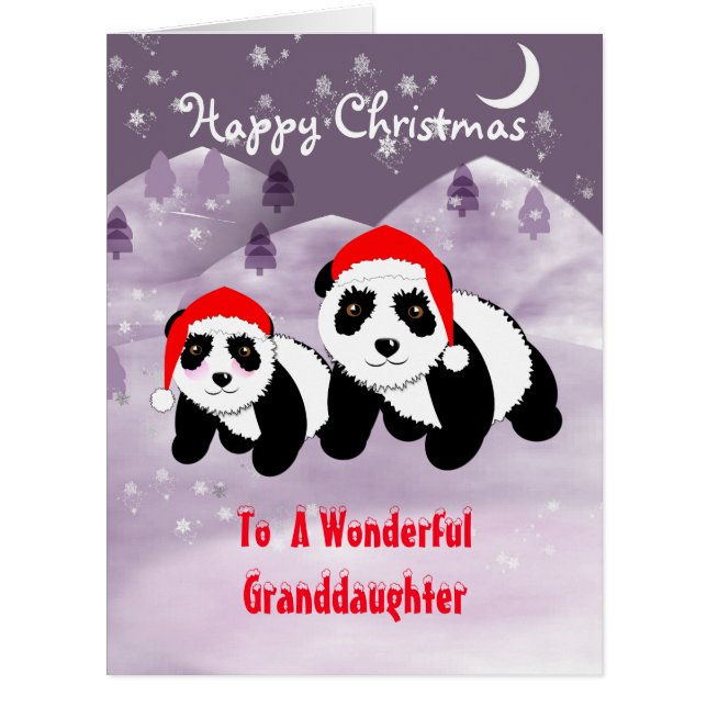Specia Weihnachtsfeiertagen Panda Themed (Vorderseite)