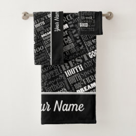 Special 100th Birthday Party Personalized Gifts  Badhandtuch Set