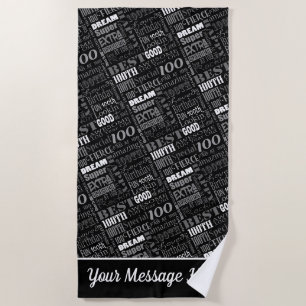 Special 100th Birthday Party Personalized Ohrts Strandtuch