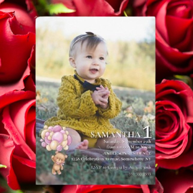  Special 1st Birthday Celebration Einladung (Special 1st Birthday Celebration Invitation)