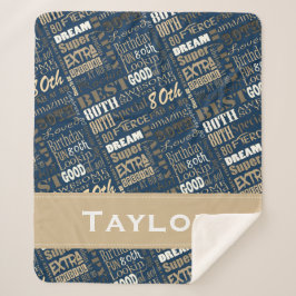 Special 80 th Birthday Party Foto Monogram Sherpadecke