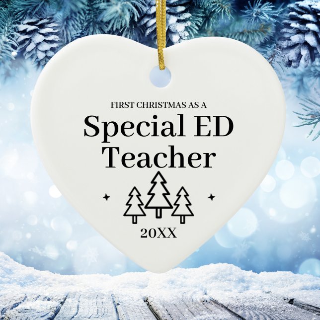 Special ED Teacher New Job Weihnachten Keramik Ornament (Special ED Teacher New Job Christmas Ceramic Ornament
)