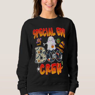 Special Edu Boo Crew Halloween  Ghost Teaching Sweatshirt