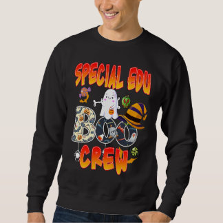 Special Edu Boo Crew Halloween  Ghost Teaching Sweatshirt