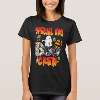 Special Edu Boo Crew Halloween  Ghost Teaching T-Shirt