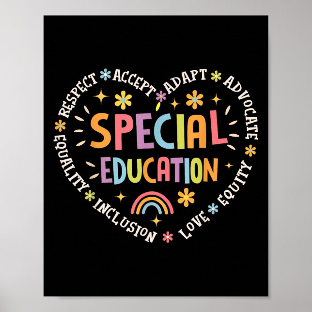 Special Education Squad Dream Team Sped Teacher Ap Poster (Vorne)